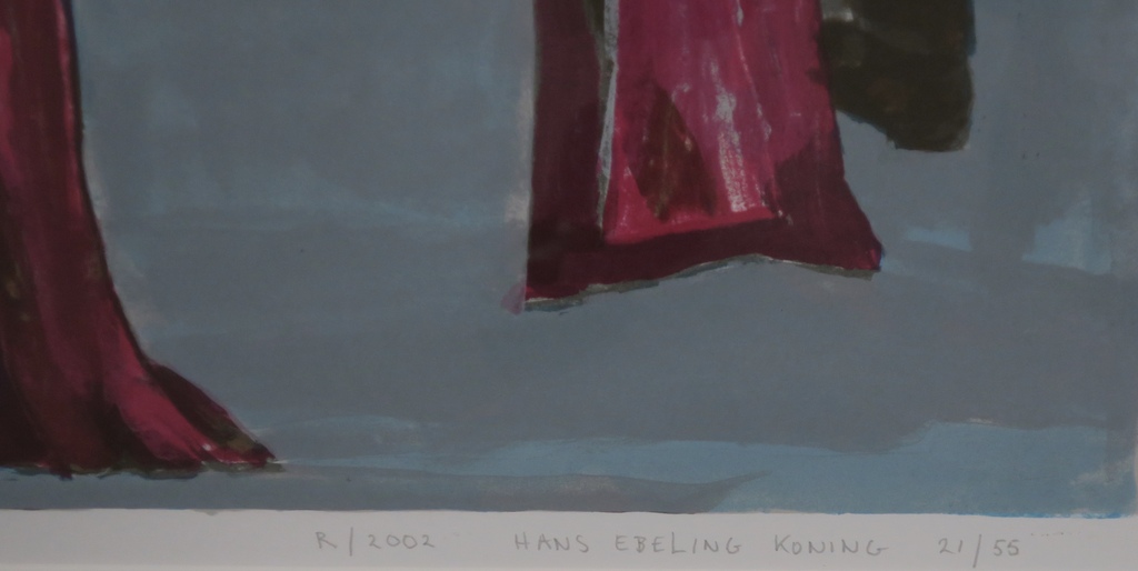 Hans Ebeling Koning: Zeefdruk, Bos R -Ingelijst kopen? Bied vanaf 35!