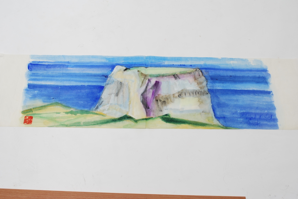 ERNST VIJLBRIEF (1934-2010) landschap, aquarel op rijstpapier kopen? Bied vanaf 1!