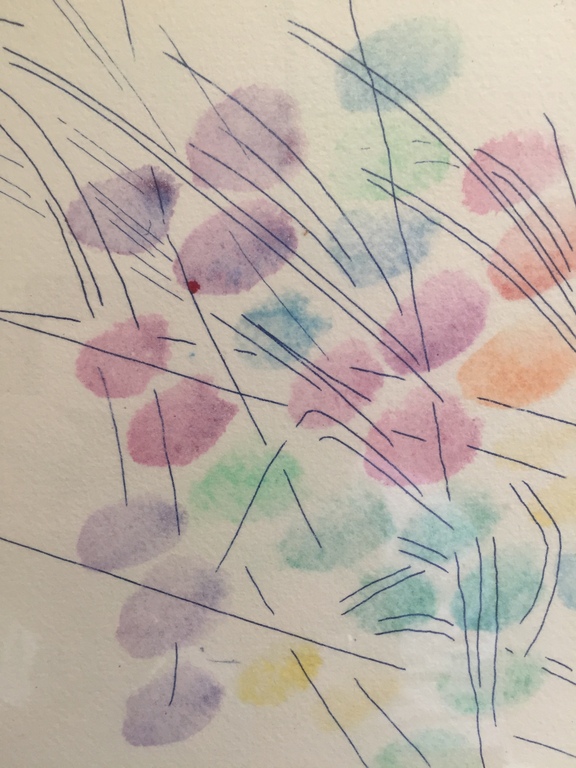 Jaap Hillenius : aquarel en ets : "Kleur en vorm "  kopen? Bied vanaf 110!