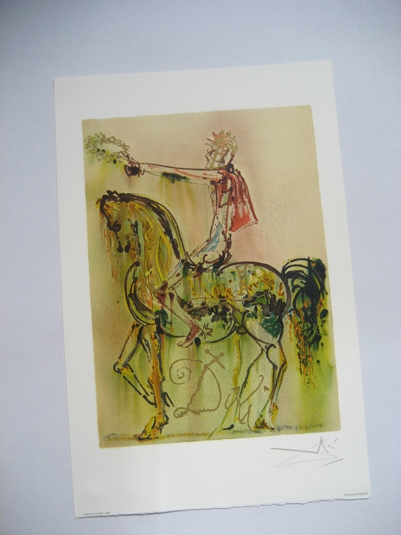 Salvador Dali - 'Chevalier Romain' - lithografie kopen? Bied vanaf 1!
