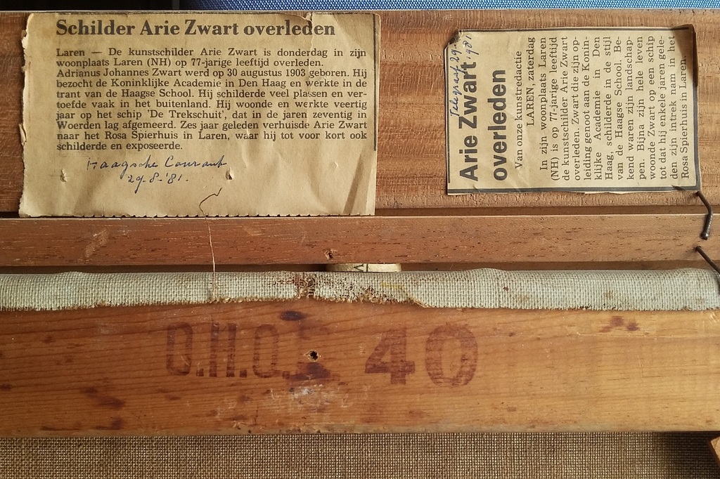 A.J. Zwart (1903-1981) - Interieur te Lage Mierde kopen? Bied vanaf 250!