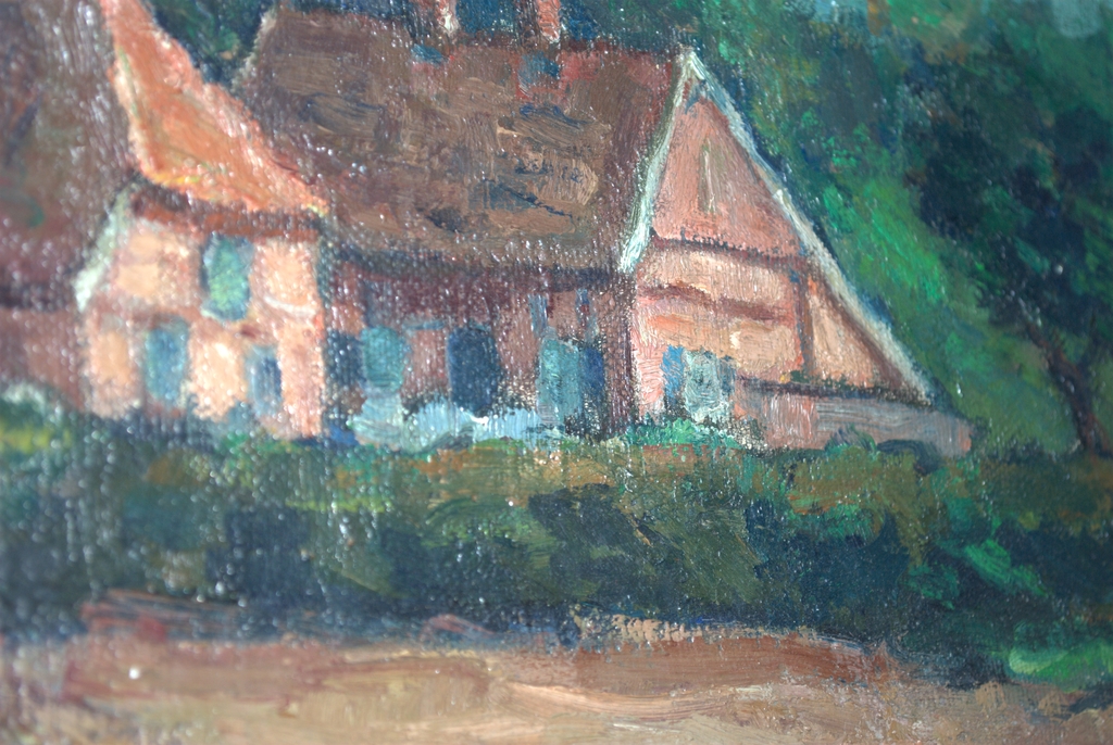 WINTERSWIJK -1948--OLIEVERF OP DOEK 40X60 INGELIJST kopen? Bied vanaf 125!