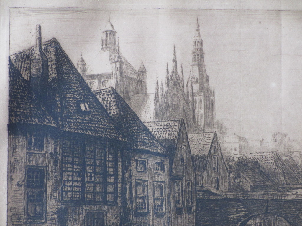 Waalko Jans Dingemans, Binnendieze Den Bosch, Ets kopen? Bied vanaf 1!
