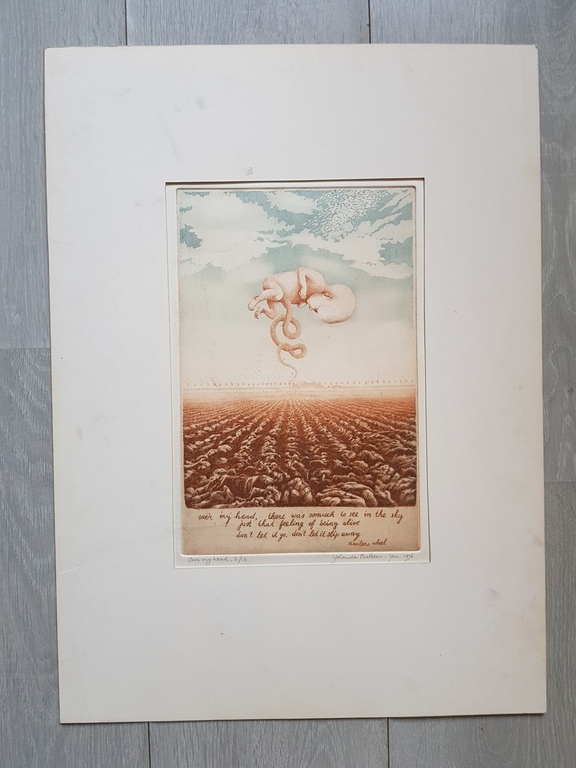 Yolanda Eveleens - Over my head - print - tekst Stealers Wheel verkocht voor € 70!