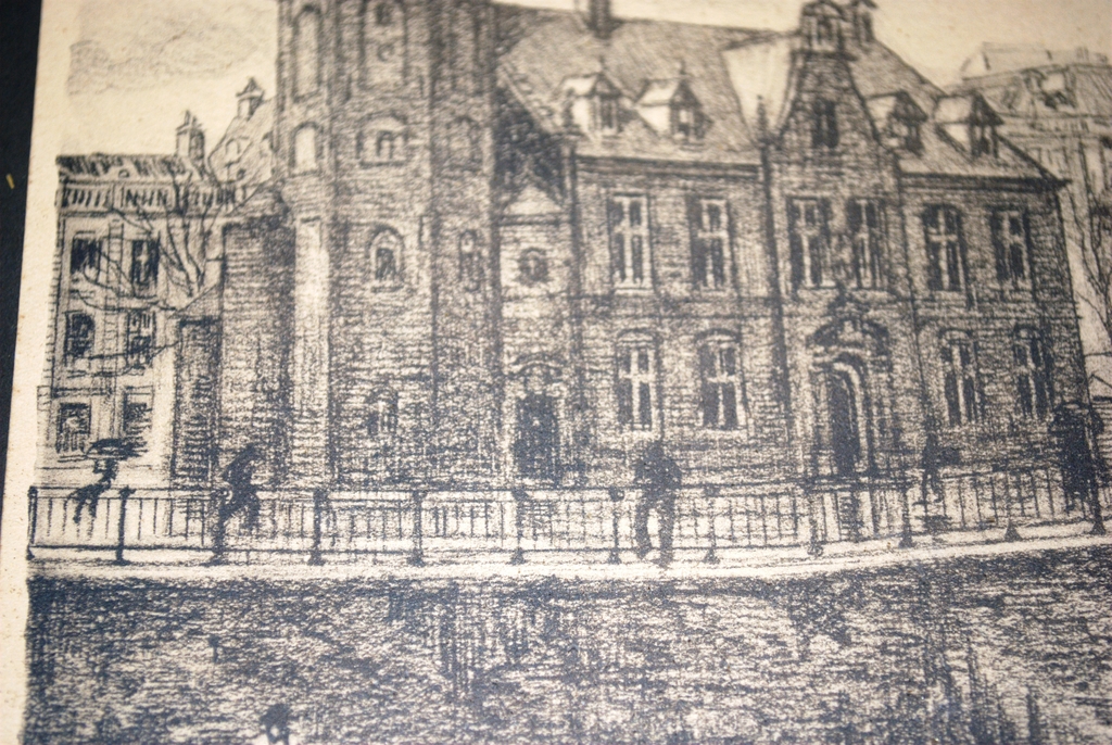 LITHO AMSTERDAM x2: KOLKJE & MUNT (Louis Landré 1875-1952) kopen? Bied vanaf 20!