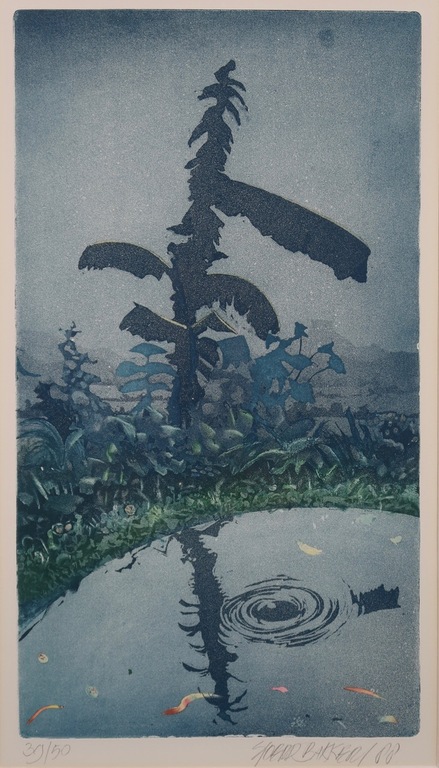 Sjoerd Bakker: Ets en Aquatint, Z.T. - Ingelijst verkocht voor € 40!