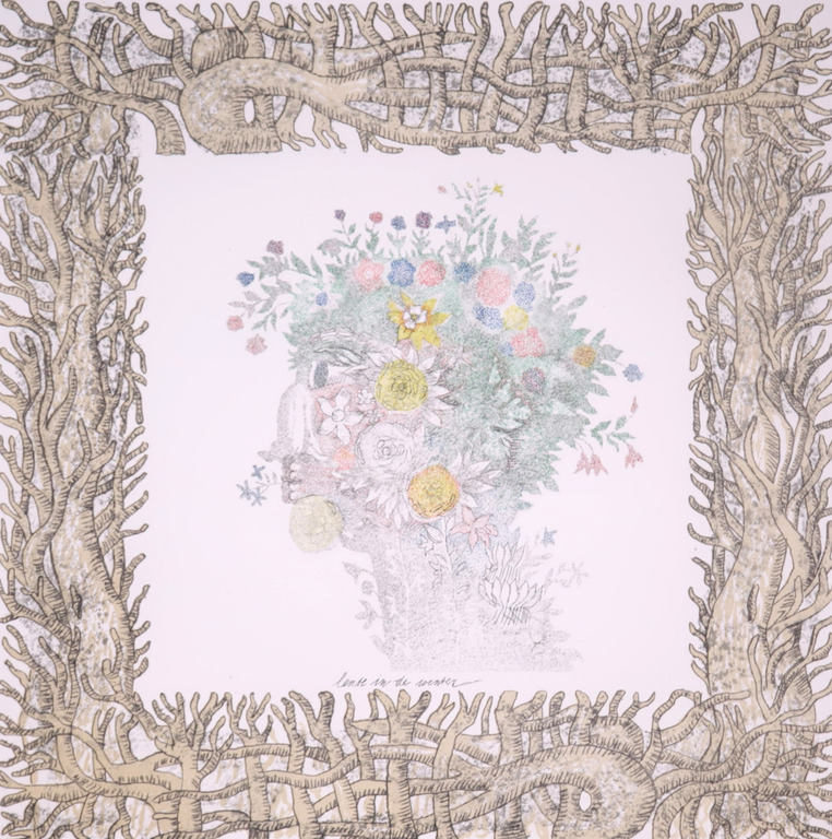 Kees Franse: Litho op papier, Lente in de winter kopen? Bied vanaf 20!