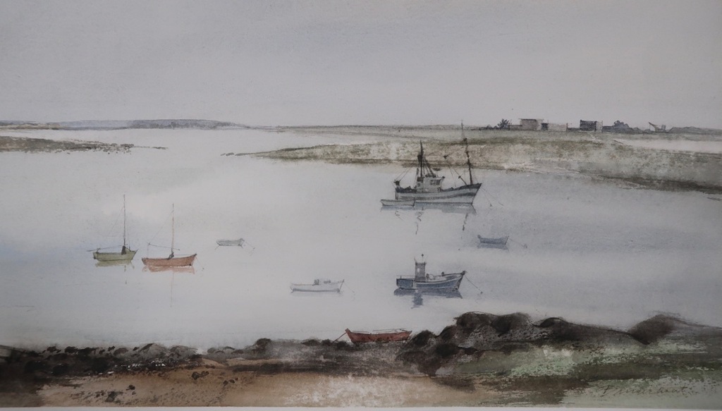 Jan Burgerhout: Aquarel, Landschap II  kopen? Bied vanaf 40!