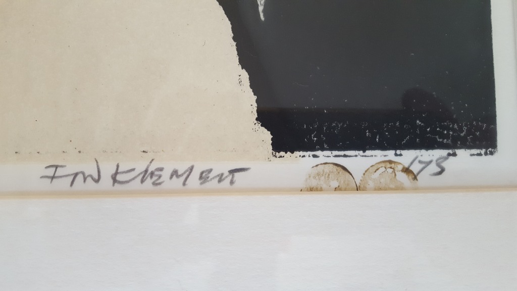 Fon klement (1930-2000) - houtsnede 3/24, gesigneerd kopen? Bied vanaf 85!