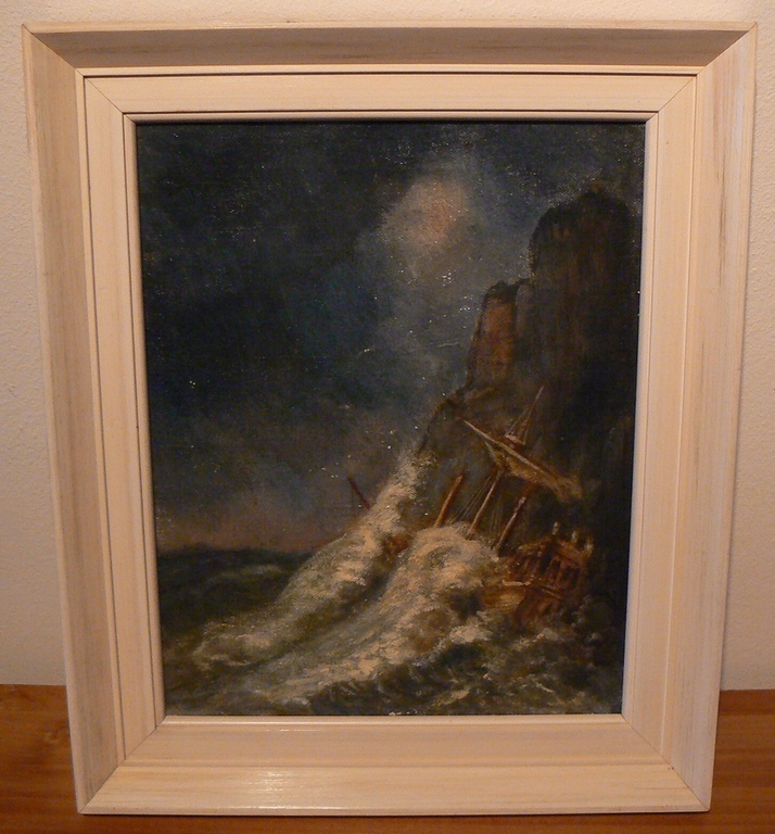 (toegeschreven aan) Henri van de Velde (1896-1969) -- olieverf op doek verkocht voor € 50!