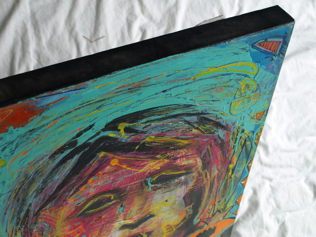 Lidia Verschoor : Gemengde techniek op doek  - Johan Cruijff - 2007 kopen? Bied vanaf 1!