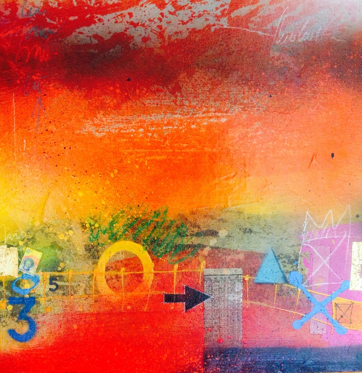 Theo koster , schilderij . Titel : walk around verkocht voor € 260!