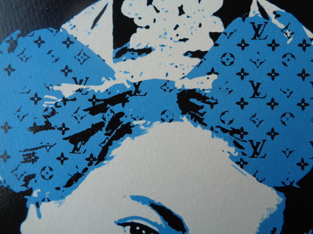 GROTE Fine Art Print, "Queen Blue" ,GESIGNEERD en COA, genummerd A/P of 1t/m100 kopen? Bied vanaf 1!