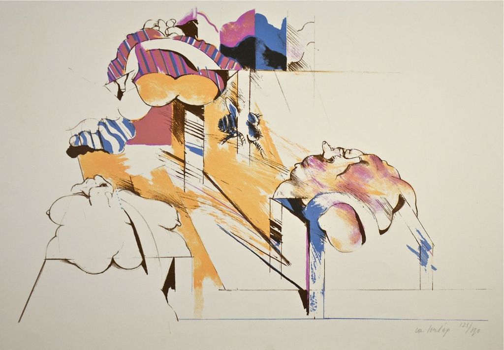 Pierre van Soest: Litho. Figuren en bij verkocht voor € 35!