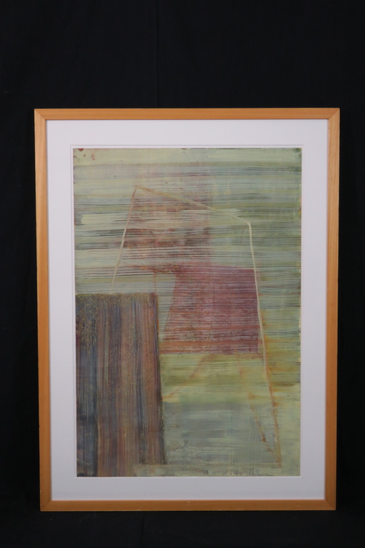 Uwe Poth: Olieverf op papier, Zonder titel - Ingelijst (groot) kopen? Bied vanaf 150!