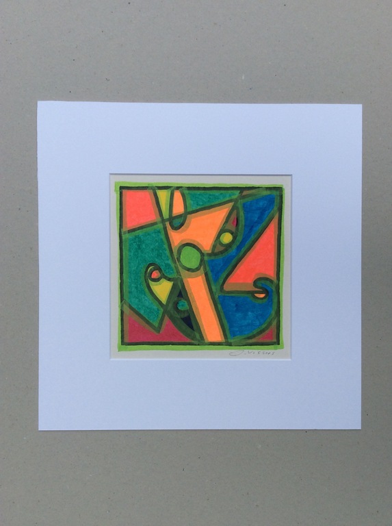 Jack Vissers, acryl op papier kopen? Bied vanaf 1!