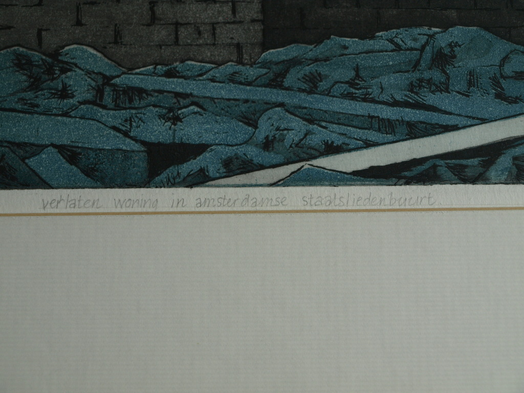Janneke van de Staaij : Ets & aquatint , Verlaten woning Staatsliedenbuurt –1979 kopen? Bied vanaf 1!