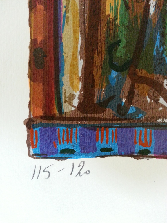 Eric Toebosch, zeefdruk , titel: " Angeli " kopen? Bied vanaf 30!