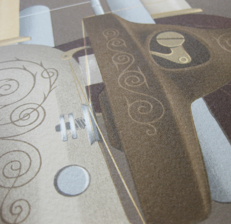 Frédéric Vidalens - " Masche à coudre " - Kleuren litho - Handgesigneerd kopen? Bied vanaf 62!