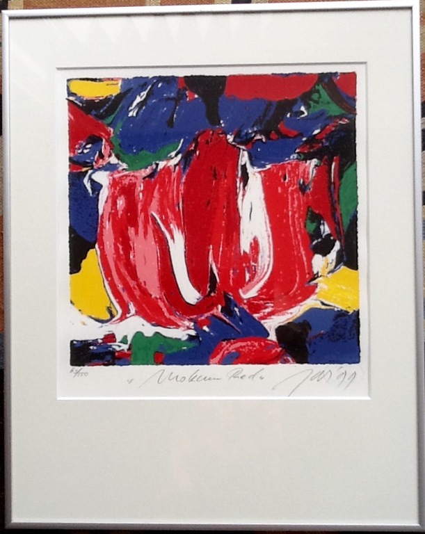  JAS(Johan Adriaan Smit) Zeefdruk, MOKUM RED oplage 65 verkocht voor € 45!