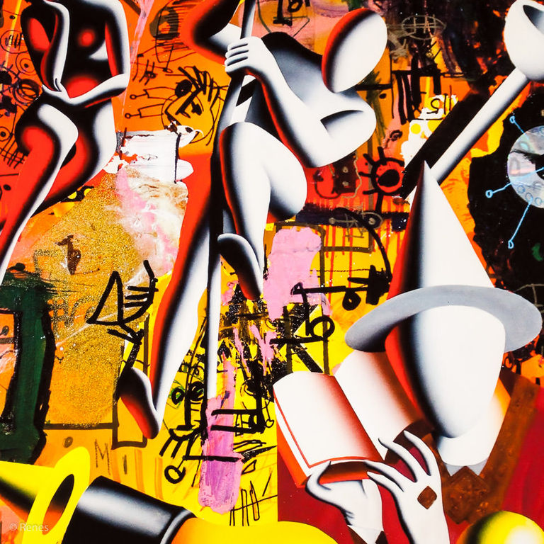 Mark Kostabi & Paul Kostabi 'Psychotropic Consiousness' giclée, 50ex, gesigneerd kopen? Bied vanaf 175!