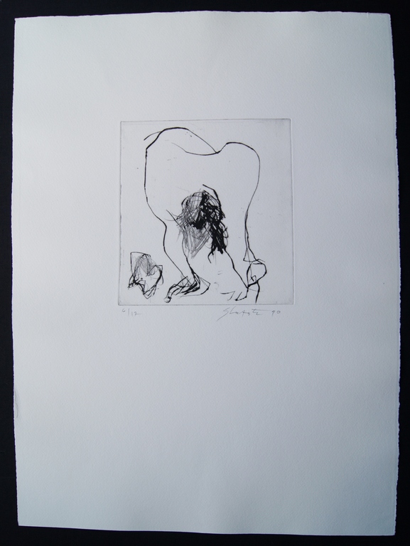 Ger Lataster abstracte ets gesigneerd - 1990 - oplage 17 ex.  kopen? Bied vanaf 125!