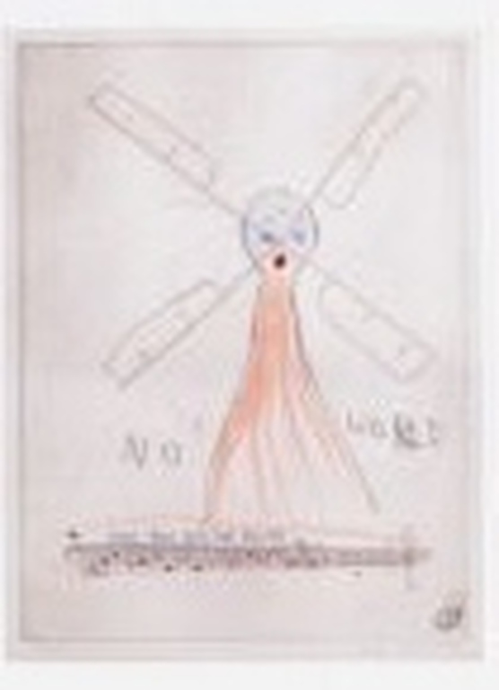 Henk Visch (1950 - ), No World, Ingekleurde Ets 2007 verkocht voor € 65!