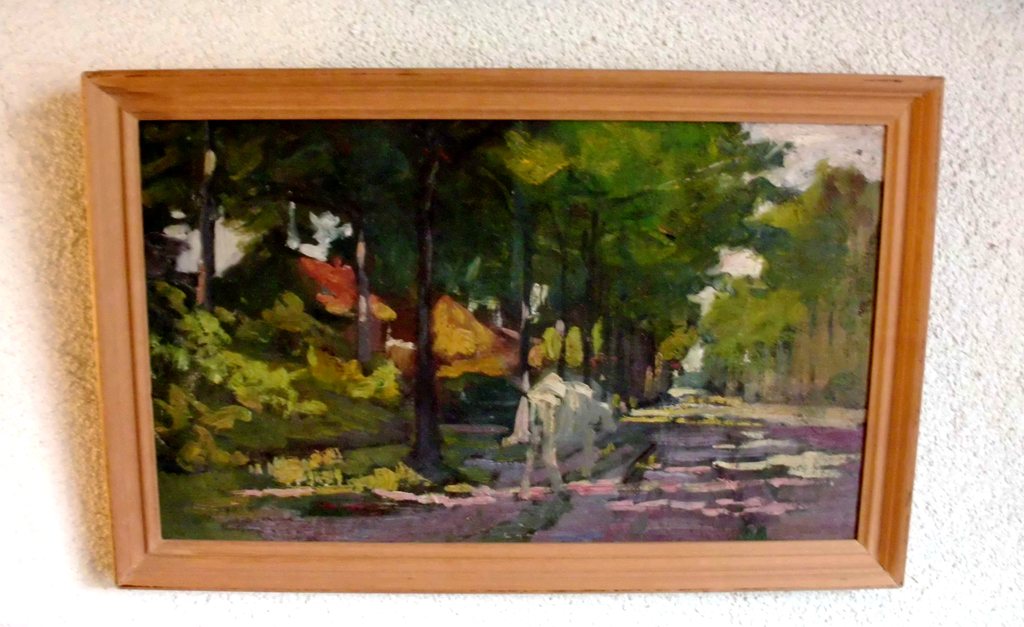 Olieverf op linnen, ongesigneerd kopen? Bied vanaf 60!