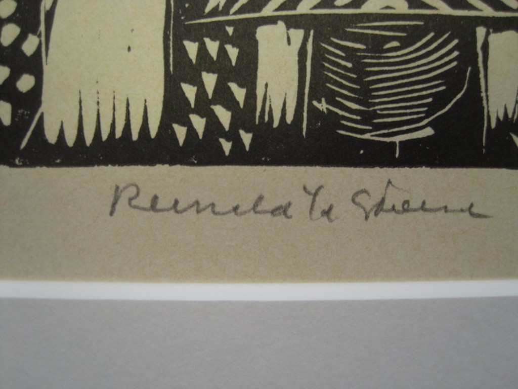Puntgave Linosnede in zeer bpt oplage van Rotterdam Reinald vd Steene 1937-2009  kopen? Bied vanaf 1!