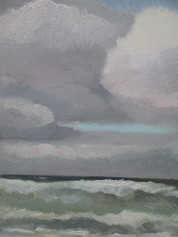 Han Krug, Wolken boven zee, Olieverf op doek kopen? Bied vanaf 85!