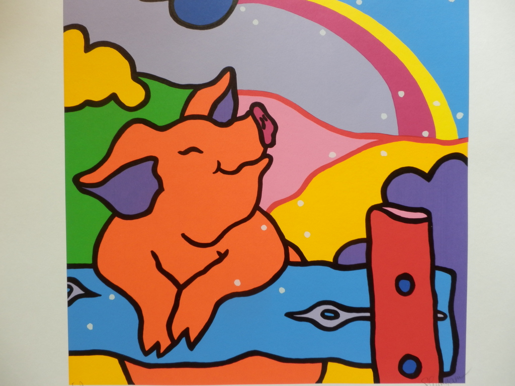 SHUNYAM - Zeefdruk - DAYDREAM - Handgesigneerd(70x70cm) verkocht voor € 55!