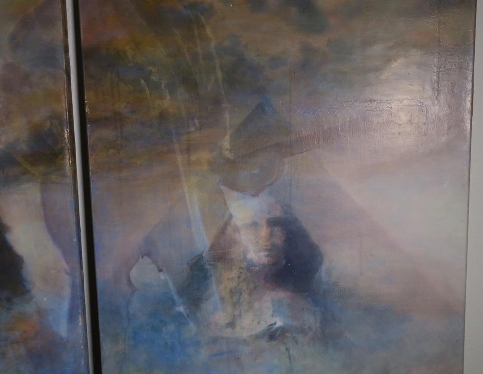 Jos Looise: Drieluik Acryl op doek, Imaginaire schilder (Zeer groot!) kopen? Bied vanaf 200!