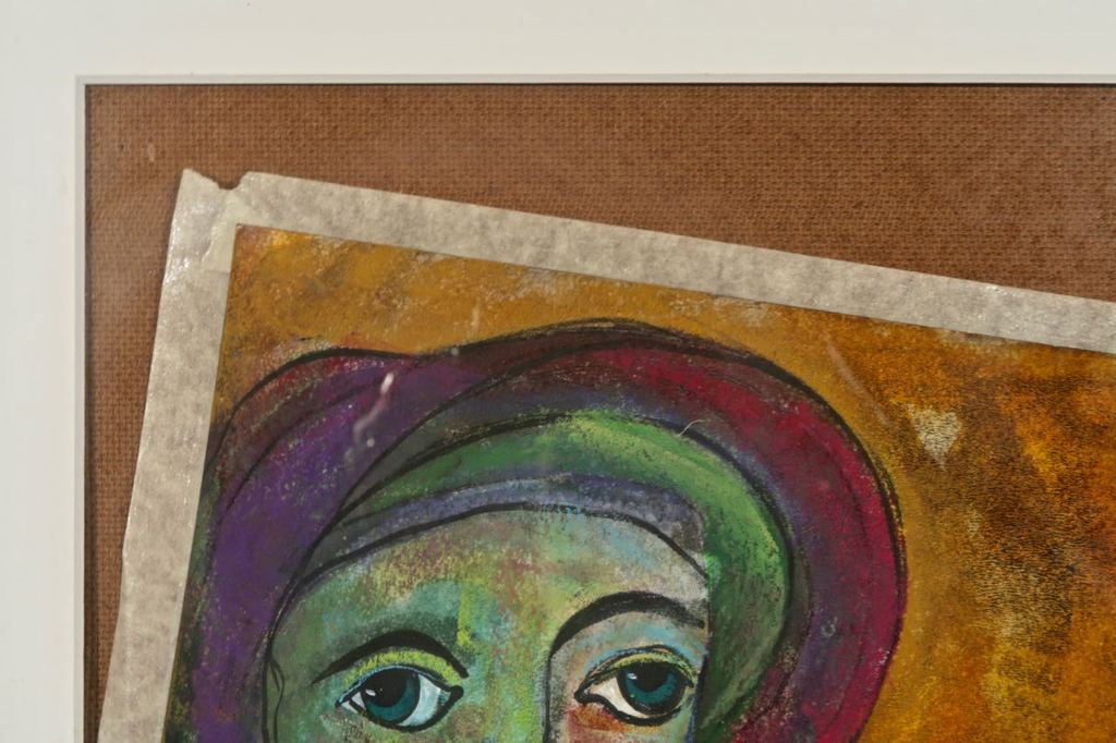 Franca Muller Jabusch: Gouache, The color purple - Ingelijst kopen? Bied vanaf 20!