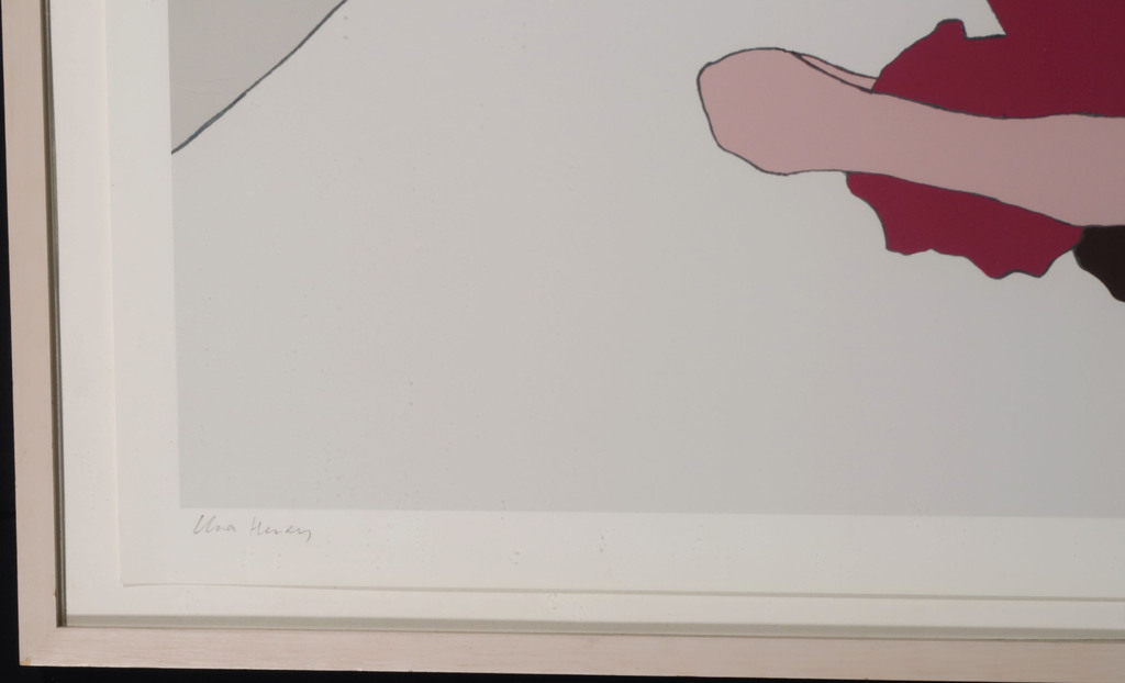 Una Henry: Piezografie, Girl on bed - Ingelijst kopen? Bied vanaf 1!