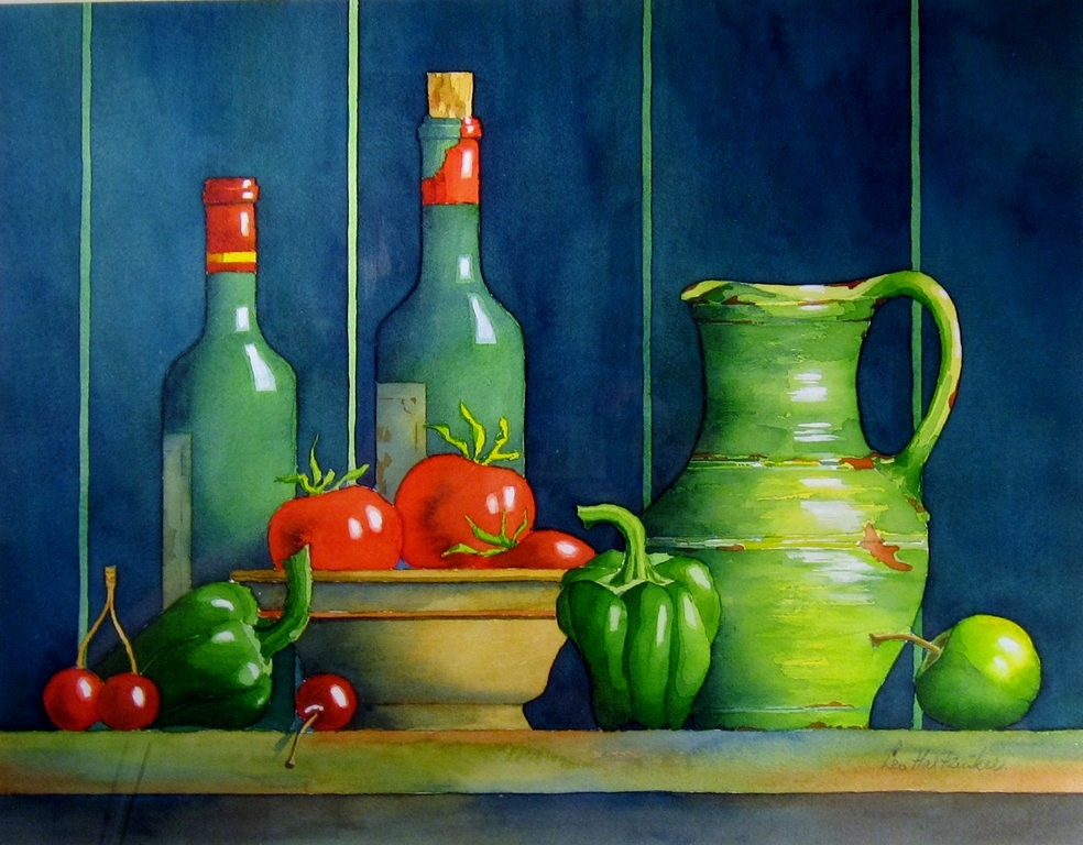 Leo Hartzuiker, Hilversum - aquarel stilleven - Keuken kopen? Bied vanaf 50!