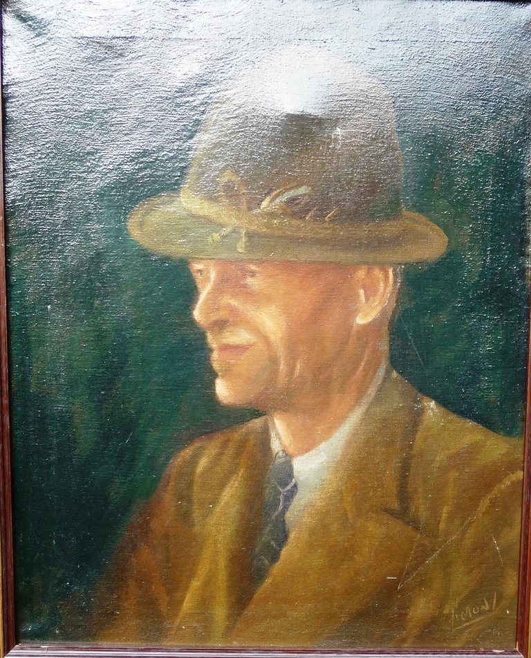 Zacharias Simons: olieverf op doek, Zelfportret ~ jaren '40 kopen? Bied vanaf 55!