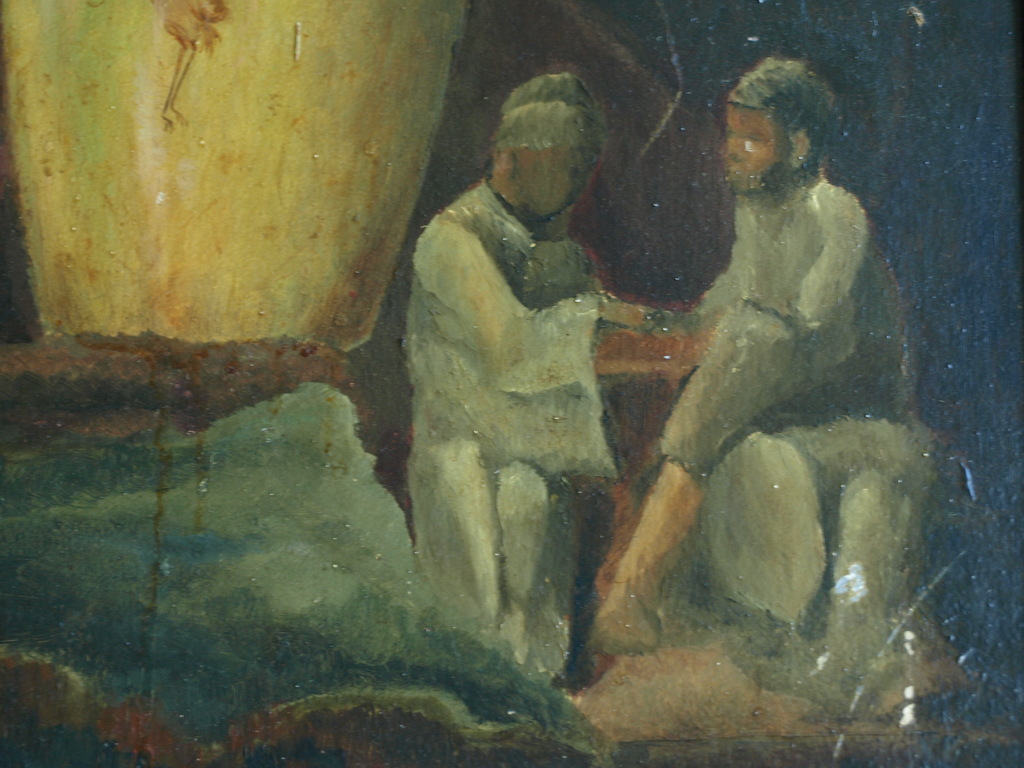 Wim Straatman (1913-2002) : Olieverf op paneel – gesigneerd & ingelijst– ca 1950 kopen? Bied vanaf 1!