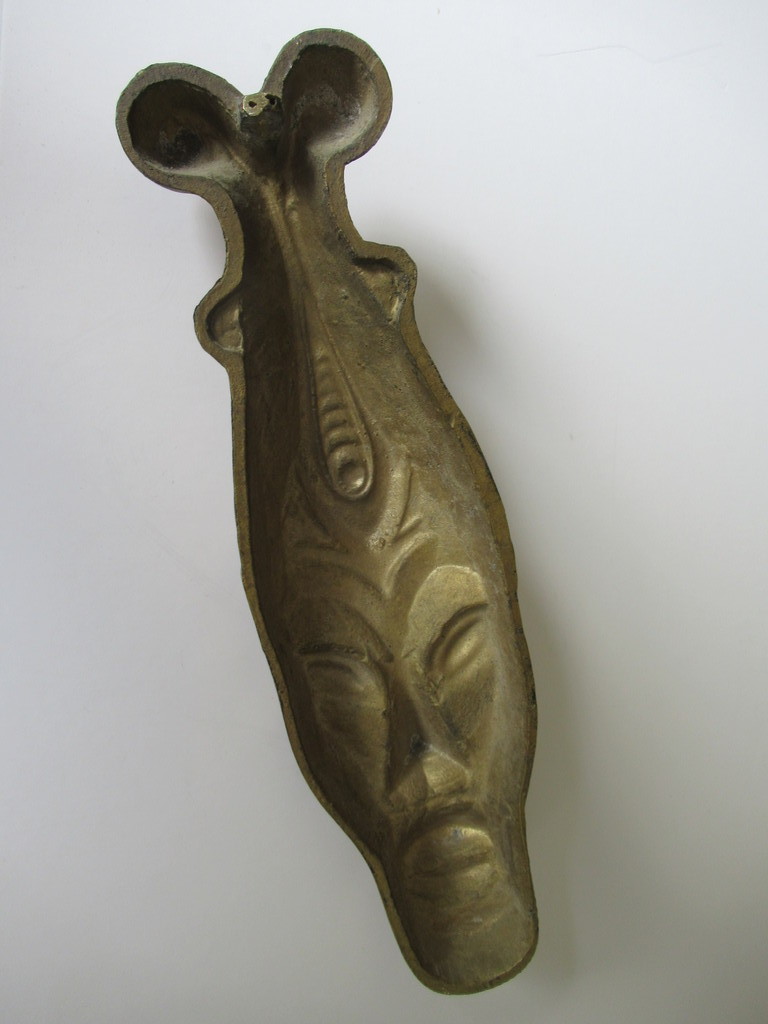 Onbekende kunstenaar: bronzen beeld, masker kopen? Bied vanaf 1!