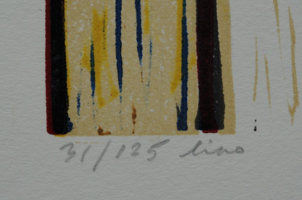 Marja de Raadt - gesigneerde linosnede - Elegie II kopen? Bied vanaf 30!