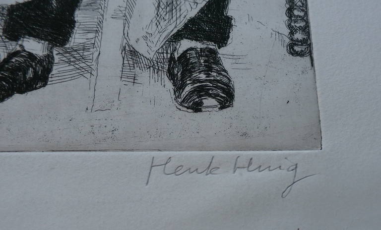 Henk Huig - Ets - Prins Kayia - 1957 kopen? Bied vanaf 40!