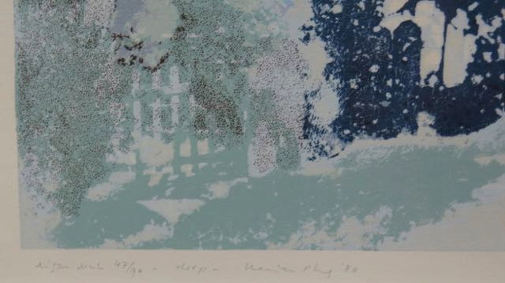 Marian Plug: Litho, Dorp - Ingelijst kopen? Bied vanaf 25!