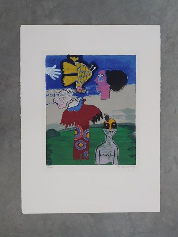 Corneille - Laatste keer - Rêves Peints - Handgesigneerde Litho - 1989 kopen? Bied vanaf 175!