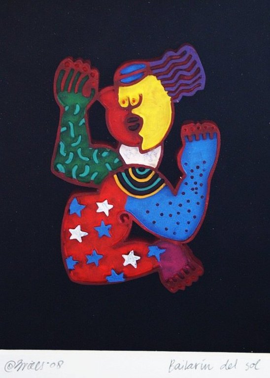 Clemens Briels, plaquette Bailarin del sol (33 x 43 cm) verkocht voor € 81!