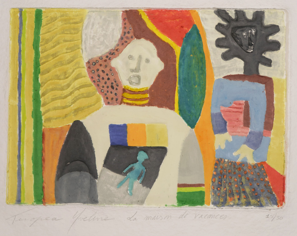 Yveline Tropea: Handbeschilderde Aquagravure, La maison de vacances kopen? Bied vanaf 1!