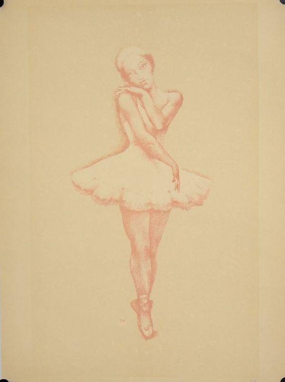 John Raedecker: Kleurenlitho Ballerina (Handgesigneerd) kopen? Bied vanaf 50!
