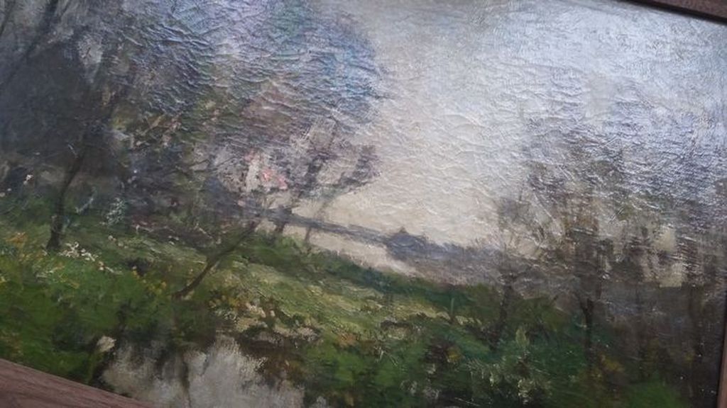 ERD Schaap (1862-1939) - Boerderij - olieverf op doek - gesigneerd  kopen? Bied vanaf 195!