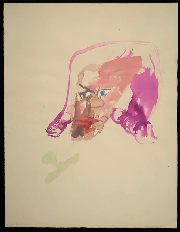 Berend Hoekstra: Aquarel, Hoofd kopen? Bied vanaf 100!