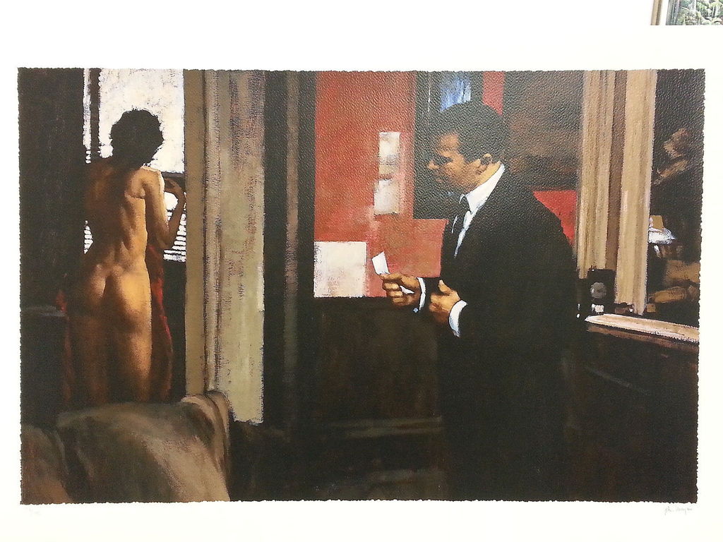 John Meyer, "The Note", originele giclee, handgesigneerd. verkocht voor € 80!