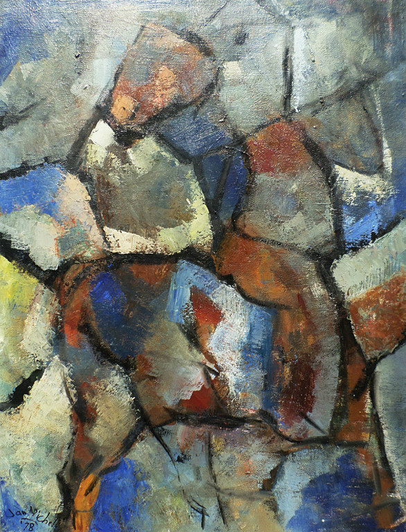 Jan Michels - Ruiter en vrouw, olieverf op doek (ingelijst, groot) kopen? Bied vanaf 210!