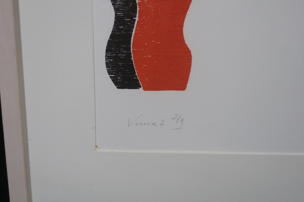 Marijke Verhoef: Houtsnede, Vuur 2 - Ingelijst (Groot) kopen? Bied vanaf 1!